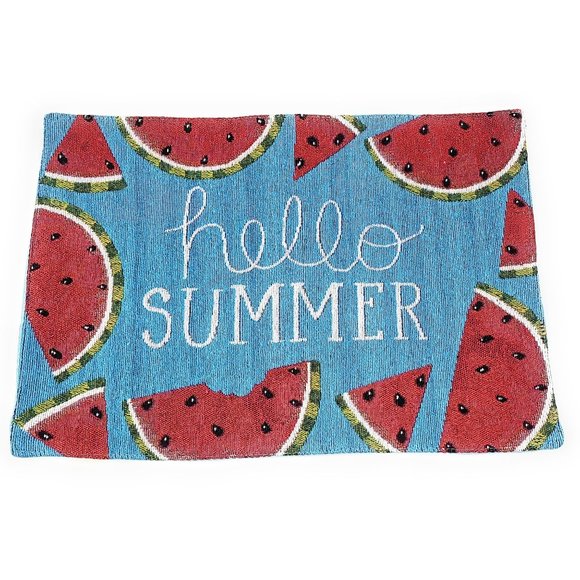 Hello Summer Watermelon Fabric Placemats (Set of 4) - Picture 2 of 3